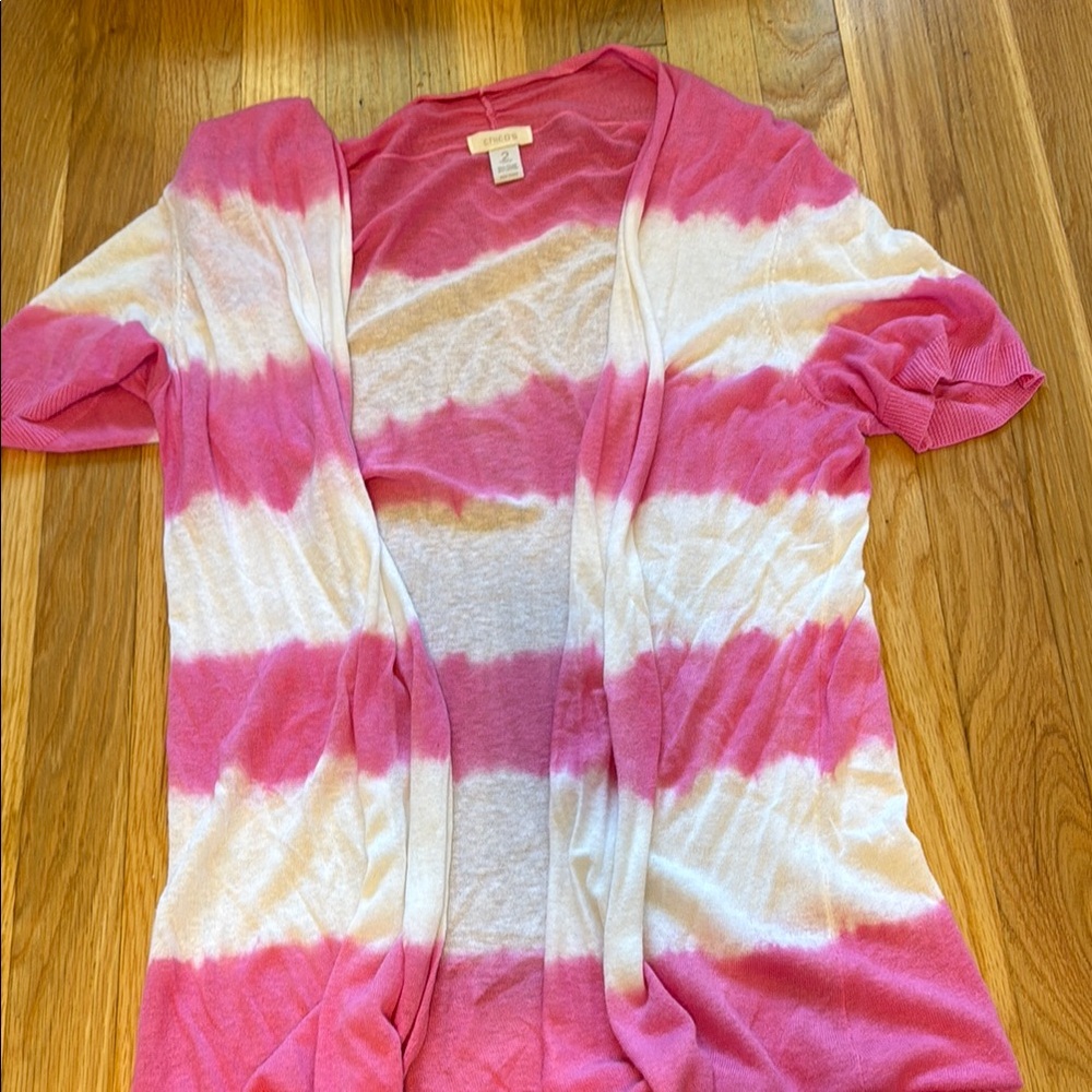Chico’s short sleeve cardigan